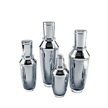 100 ml&120ml kapacita prázdne strieborné zrkadlo povrch farebný akryl materiál Spray Parfum fľašu s postrekovač čerpadla a spp