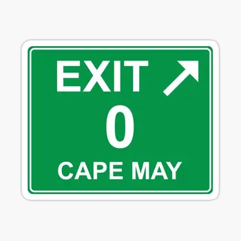 Exit 0 Cape may Exit Znamenia 5 KS Auto Samolepky pre Domáce Anime Zábavné podtlač Batožiny Auto Samolepky Miestnosti Dieťa Nárazníka Dekor