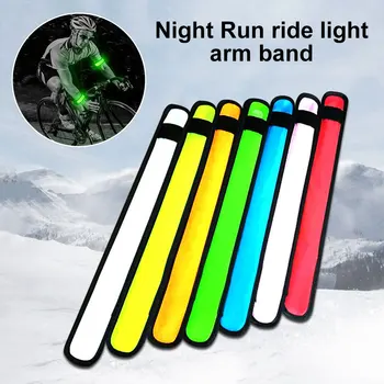 Svetelný Rameno Kapela 7color LED Náramok Náramok Cyklistické Svetlo Noci Beží Remienok Vonkajšie Upozornenie na Zápästie Reflexné Pásky