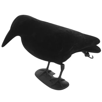 Hrnuli Vrana Plastové Lov Imitácia Návnadu Veľkoobchod Black Bird Vydesiť Nástroj Falošné alebo Decoración Halloween