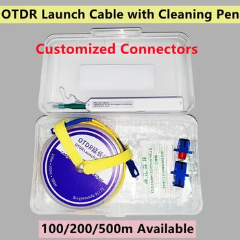 OTDR Spustenie Kábel Vlákna 100/500M Single Mode SC OTDR Test Predlžovací Kábel OTDR Mŕtve Zóny Kvapiek OTDR Adaptér SC UPC -SC UPC