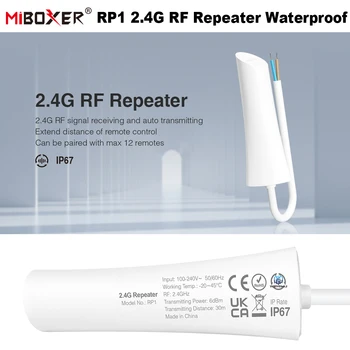 2.4 G RF Repeater RP1 Vodotesný IP67 Miboxer 2.4 G Diaľkového Signálu a Prijímač AC110V 220V Rozšíriť kontrolu vzdialenosti Vonkajšie Svetlá