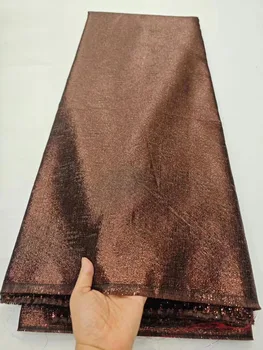 2023 Vysokej Kvality Nigérijský Žakárové Čipky Textílie Afriky Brocade Čipky Tkaniny Pre Šitie Ženy, Svadobné Party Šaty