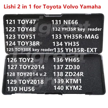 121-140 Lishi 2 v 1 2v1 TOY47 TOY48 TOY51 TOY38R TOY2 TOY2014 TOY2018 HU56 NE66 YH35R YH65 ZD30 ZD24R KTM1 KYM2 pre Volvo