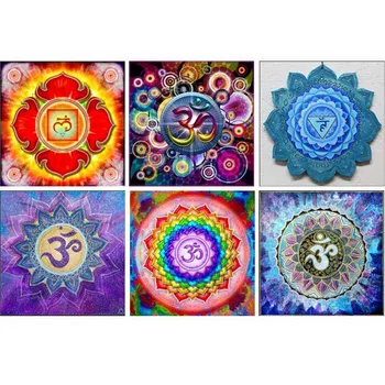 Najnovšie Vesmíru Meditácie Mandala Série diy diamond maľovanie cross stitch diamond mozaiky diamond výšivky náboženské mandaly