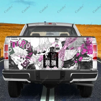 Gojo Satoru Truck zadných dverí Nálepky Odtlačkový Zábal Vinyl s Vysokým Rozlíšením Tlače Grafiky Vhodné pre pickupy Poveternostným vplyvom