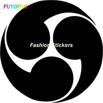 FUYOOHI Exteriér/Ochrana Módne Nálepky Osobnosť, Tvorivosť Japonský Shinto Tomoye Symbol Vinyl Auto Nálepky na Motocykel