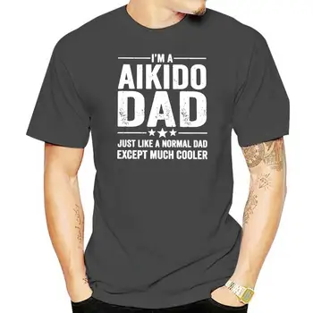 Ja Som Aikido Otec Tričko Cool Mužov Bojové Umenie Morihei Ueshiba T-Tričko Krátke Rukávy Bavlnené Tričko Trendy Fanúšikov Darček Oblečenie Čaj