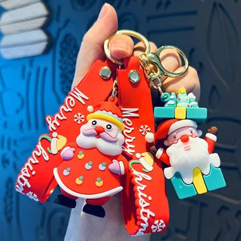 Kreatívne Karikatúra Roztomilý Malý Dar Santa Claus Vianočný Stromček Prívesok Vianočné Auto Prívesok Prívesok Prekvapenie Darček