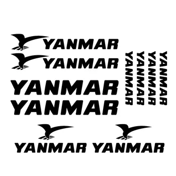 Pre Yanmar Nálepky motorový čln motora čln mini bagger obtlačky nastaviť vinyl