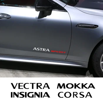 Karosérie Bočné Samolepky a Nálepky Pre Opel Vauxhall Astra Corsa Insígnie Vectra Zafira Grandland Mokka Auto Styling Príslušenstvo