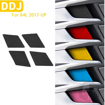 Pre Audi A4L 2017-2022 Príslušenstvo Semiš Interiéru Vozidla Vnútorné Dvere Miska Panel Kryt Výbava Dekorácie-Nálepky