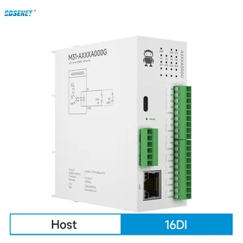 16DI Diaľkové IO Modul RS485, Ethernet RJ45 CDSENET M31-AXXXA000G Analógový Spínač Nadobudnutie Modbus TCP RTU Upgrade Firmware