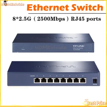 Pôvodné TL-SH1008 2500mbps Prepínač 2.5 Gigabitová Sieť Ethernet Switch 2,5 G Prepínač 2.5 GBE RJ45 8-Port 2.5 gb / s dopravou Zadarmo