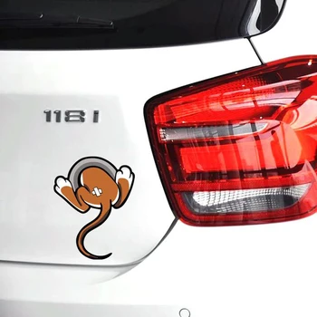 Fuzhen Boutique Obtlačky Vonkajšie Príslušenstvo, Auto-styling Zábavnej 3D Auto Nálepky Myši Chvost Cartoon Odtlačkový PVC 14 cm