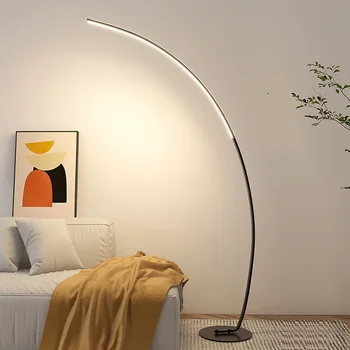 Nordic Tvorivé C-tvarované LED Poschodí Lampa Minimalistický Dizajn, Obývacia Izba, Spálňa Štúdia Posteli Také Vzdialené Podlahy, Osvetlenie