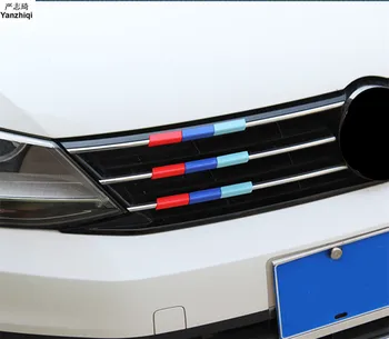 Doprava zadarmo, ABS 3 farby Auta Prednej Mriežky, Reflexné pre Volkswagen 2012-2018 VW JETTA 6 MK6