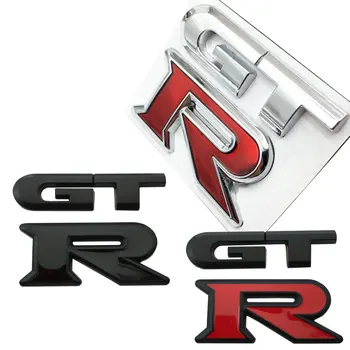3D Kovov GTR Znak Nárazníka batožinového priestoru Boot Známky, Nálepky Na Nissan R34 R35 Tiida Altima Marca Naopak Pathfinder Auto Príslušenstvo