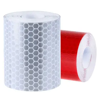 2 ks 50 mm × 3 meter Lepiaca Páska Výstražné Pásky Reflexné Pásky Bezpečnostné Označenie Páskou Biela a Červená
