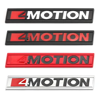3D Kovov 4 MOTION Logo Auta Gril Znak, Odznak batožinového priestoru Nálepka Pre VW Golf 5 MK4 Passat B6 B8, Polo, Jetta Tiguan 4motion Príslušenstvo