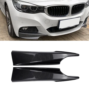Pre BMW Radu 3 GT F34 320i 325i M Šport Uhlíkových Vlákien Predný Nárazník Strane Splitter Kryt Pery Air Vent Príjem Spojler 2014-2019