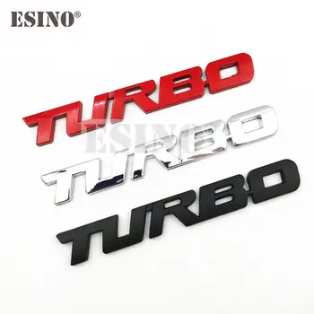 Auto Styling Auto Turbo Boost Nakladanie 3D Kov Chróm Ninc Zliatiny 3D Znak, Odznak Nálepky Odtlačkový Auto Príslušenstvo