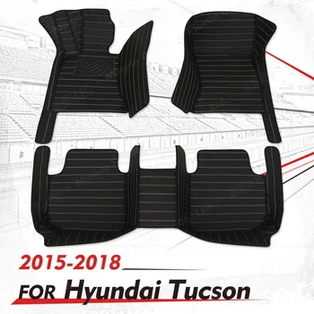 Vlastné Auto podlahové rohože pre Hyundai Tucson 2015 2016 2017 2018 auto nohy Podložky automobilový koberec kryt