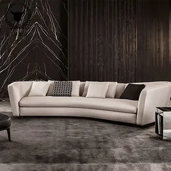 Taliansky moderný minimalistický textílie obývacia izba gauč svetlo luxusné tri osoby dizajnér gauč prispôsobenie
