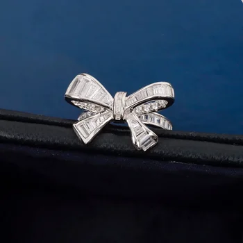 Nové 2023 Vysoká Kvalita Teplej Predaj Slávnej Značky Výročie Darčeky Strany Šperky Prstene Pre Ženy Bowknot Európe Luxusné Sladké Romantika
