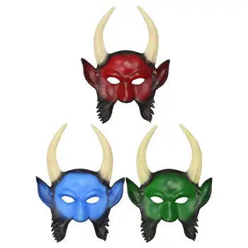 Diabol Maska Cosplay Pokrývky hlavy Kostým Príslušenstvo Halloween Masky Maškaráda Maska pre Prom Fáze Výkonu Karneval Party Festival