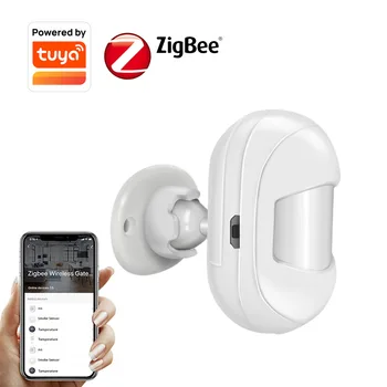 Tuya Smart ZigBee 3.0 Ľudské Telo, Infračervené PIR Snímač Mobile APLIKÁCIE Vzdialené Monitorovanie Nabíjateľné Batérie Vstavaný Detektor Pohybu