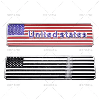 Americká vlajka auto označovanie kovových upravené telo dekorácie s Americkou vlajkou auto logo