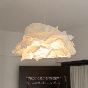 Japonský Štýl Tichý Štýl Papier Luster Uprostred-Staroveké Creative Cloud Izba Spálňa Štúdia Retro Lampy