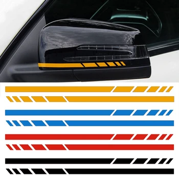 2 ks Spätné Zrkadlo Strane Pruhy Nálepky Vinyl Obtlačok Na Mercedes Benz W204 W205 W176 A45 W213 C63 AMG W212 C253