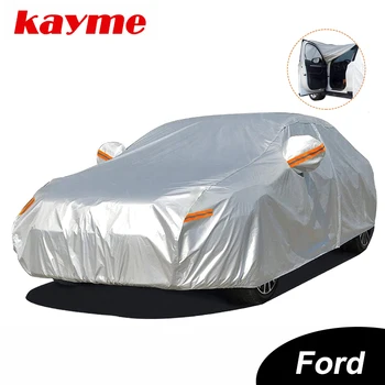 Kayme Nepremokavé Auto Zahŕňa Vonkajšie Slnko Sneh Ochranný Kryt Pre Ford Focus Fiesta Fusion Explorer Kuga Mondeo