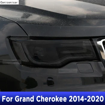 Pre Grand Cherokee 2014 Až 2020 Auto Exteriéru Svetlometu Anti-scratch Predné Lampy Odtieň TPU Ochranný Film Opravy Príslušenstvo Nálepky