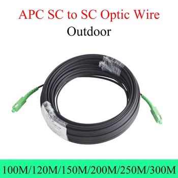 Optické Rozšírenie Drôt APC SC na APC SC Single-mode 1-core Vonkajšie Previesť Line 100M/120M/150M/200M/250M/300 M Optického Kábla