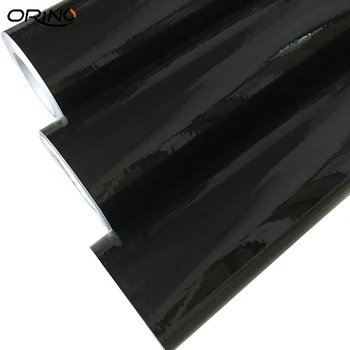 Ultra Gloss Piano Black Vinyl Zábal Film Nálepky Lesklej Čiernej Self Adhesive Vinyl Bublina Zadarmo Konzoly Počítač, Notebook Skin