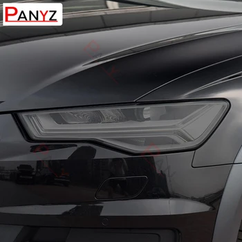 Auto Svetlometu Ochranný Film Svetlomet Obnova Transparentné Čierna TPU Nálepka Pre Audi A6, A7 4G S6 RS6 2012-2018