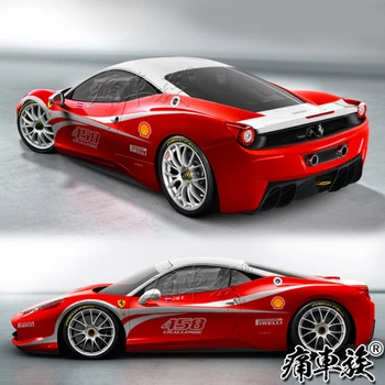 Auto Kotúča, PRE Ferrari 458 Challenge Osobné Dekorácie Úpravy Telo Kotúča Filmu Príslušenstvo