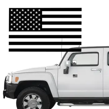 Americká Vlajka Nálepky Čierne nárazníky NÁS Vlajky na Ochranu pred Slnkom Nepremokavé Odtlačkový Nálepky Na Auto Truck RV SUV Čln
