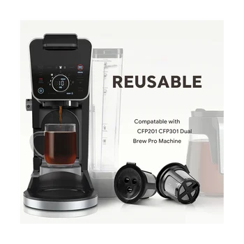 10PCS Opakovane Kávové Kapsule na Ninja Dual Varenie Espresso K Pohár Kapsule na Ninja CFP201 CFP301 Stroj