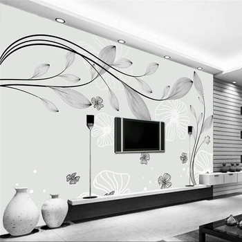 beibehang Vlastné Foto Tapety na Stenu-Nálepky Moderný minimalistický štýl TV pozadie, tapety na steny, 3 d abstraktných de parede