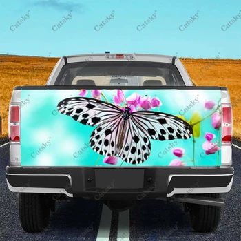Krásny Motýľ Vytlačiť Auto Chvost batožinového priestoru Chrániť Nálepky Kotúča, karosérie Automobilov, Dekorácie pre SUV Off-road Univerzálny Pickup
