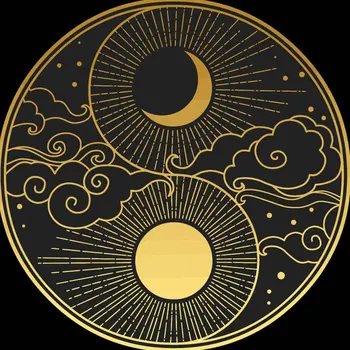 Yin Yang Slnko A Mesiac, Samolepky, Dekorácie Okna Notebook Nálepky Na Auto Vinylové Nálepky Float Usporiadanie Vonkajšie Príslušenstvo