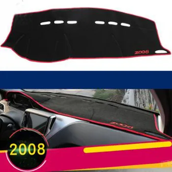 Auto Chránič Kryt Prístroja Tabuli Vyhnúť Light Pad Mat na rok 2014 2015 2016 Peugeot 2008 Koberce Sun Block Slnečníky