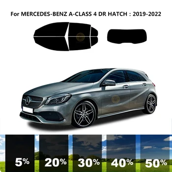 Precut nanoceramics auto UV Okno Odtieň Auta Automobilový Okno Film Pre MERCEDES-BENZ A-CLASS V177 4 DR POKLOP 2019-2022