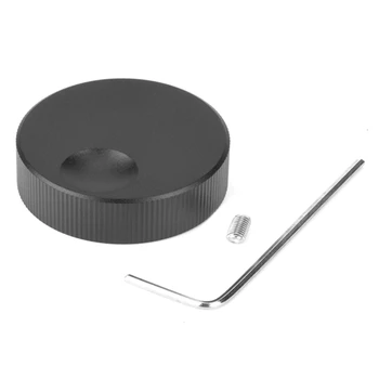 6 mm Otvor Black Pevné Hliníkové Pevné Volume Potenciometer Ovládací Gombík Matný Univerzálne Vhodné Ako je Uvedené Hliníka