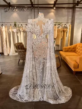 Luxusné Večerné Šaty Crystal Korálkové 3D Kvet, Listy Iskrivý Sequined Celebrity Svadobné Party Šaty Vestido De Noche Plus Veľkosť
