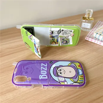 Disney Toy Story Buzz Lightyear Woody Cudzincov Telefón puzdro pre Samsung Galaxy Z Flip 3 Z Flip 4 Z Flip 5 5G Pevný Zadný Kryt Funda